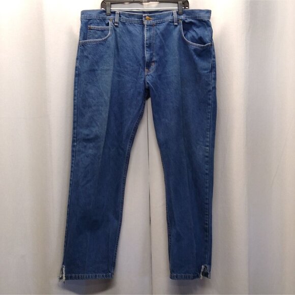 Key Heavy Duty Work Jeans 4874-43 Men's W42 L32 100% Cotton Cuffs Are Custom Cut - Picture 1 of 8